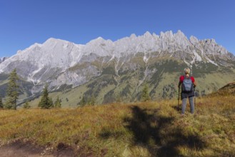 Landscape panorama, Hochkönig, Mountains, Salzburg, Autumnal
