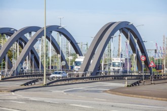 Wilhlemsburger Brücke road bridge, Veddel, Hamburg, Germany