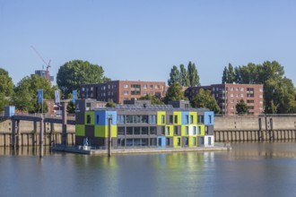 Information centre IBA Dock in Müggenburger Zollhafen, Veddel, Hamburg, Germany