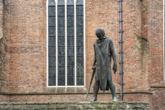 The St George and the Dragon war memorial in Groningen, Netherlands