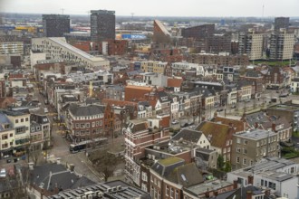 Groningen seen from above, Netherlands