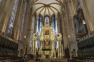 Altar in St Mary's Cathedral in Erfurt, Thuringia, Germany