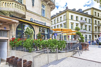 Ludwigstraße in Bad Kissingen, Bavaria, Germany