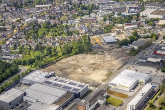 Aerial view, brownfield Weseler Straße, Speldorf, Mülheim an der Ruhr, Ruhr area, North