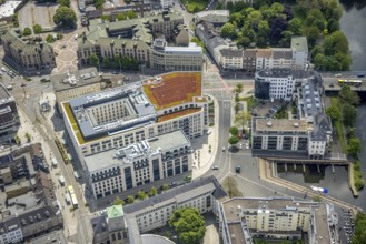 Aerial view, Forum City Mülheim, Palais am Stadtkai, StadtQuartier Schlossstraße, Altstadt I,