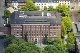 Aerial view, Mannesmann Precision Tubes GmbH building, Altstadt II, Mülheim an der Ruhr, Ruhr area,