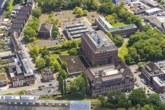 Aerial view, Haus der Wirtschaft, Mannesmann Röhrenwerke, Mannesmann Precision Tubes GmbH, Altstadt