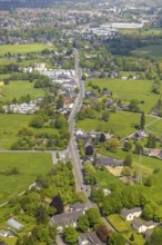 Aerial view, Kölner Straße, WVG Caravan-Park Thrun, Saarn - Süd, Mülheim an der Ruhr, Ruhr area,