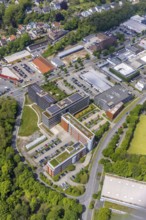 Aerial view, company campus ALDI International Services GmbH, Saarn, Mülheim an der Ruhr, Ruhr