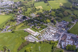 Aerial view, WVG Caravan-Park Thrun, Kölner Straße, Saarn - Süd, Mülheim an der Ruhr, Ruhr area,