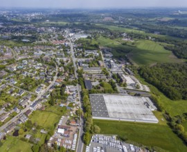 Aerial view, Bobcarts Parts Servive company building, Kölner Straße, Saarn, Mülheim an der Ruhr,
