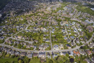 Aerial view, Saarner Kuppe Luxemburger Allee, Saarn, Mülheim an der Ruhr, Ruhr area, North