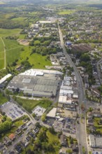 Aerial view, thyssenkrupp Presta Mülheim, Kölner Straße, Saarn, Mülheim an der Ruhr, Ruhr area,