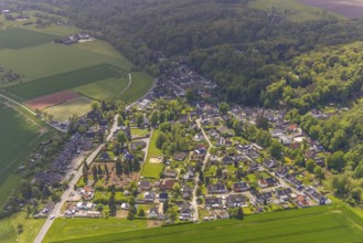 Aerial view, aerial view Mintard, Saarn, Mülheim an der Ruhr, Ruhr area, North Rhine-Westphalia,