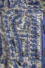 Aerial view, workers' housing estate, Heimaterde housing estate, Theodor-Suhnel-Straße, Heißen -