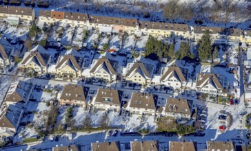 Aerial view, workers' housing estate, Heimaterde housing estate, Theodor-Suhnel-Straße, Heißen -