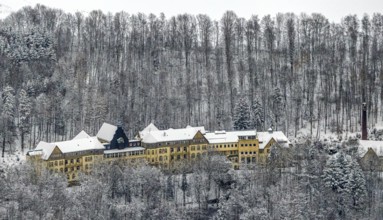 Aerial view of the former miners' hospital or the later Veramed clinic near Beringhausen near