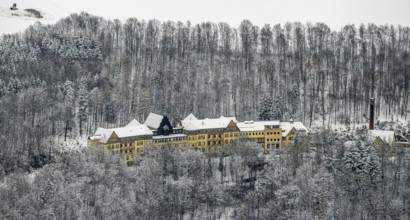 Aerial view of the former miners' hospital or the later Veramed clinic near Beringhausen near