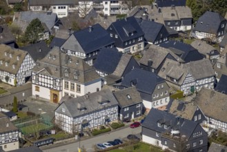 Aerial photo, St. Johannes Catholic Primary School, Eversberg, Meschede, Sauerland, North