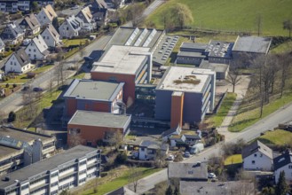 Aerial photo, Gymnasium der Stadt Meschede, Meschede-Stadt, Meschede, Sauerland, North