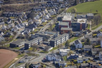 Aerial view, St. Walburga Hauptschule und Realschule und Gymnasium der Stadt Meschede,