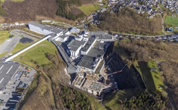 Brewery C.& A. VELTINS GmbH & Co. KG, construction site and new building, Grevenstein, Meschede,