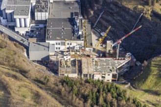 Brewery C.& A. VELTINS GmbH & Co. KG, construction site and new building, Grevenstein, Meschede,