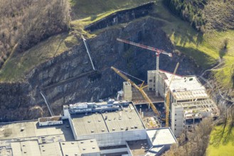 Brewery C.& A. VELTINS GmbH & Co. KG, construction site and new building, Grevenstein, Meschede,