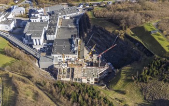 Brewery C.& A. VELTINS GmbH & Co. KG, construction site and new building, Grevenstein, Meschede,