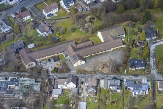Aerial photo, primary school Littfeld, Littfeld, Kreuztal, Sauerland, North Rhine-Westphalia,