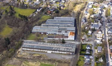 Aerial photo, Bender Ferndorf Rohr GmbH in Mühlenweg in Ferndorf, Kreuztal, Sauerland, North