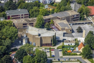 Aerial photo, Städtisches Gymnasium Kamen, Kolonie Tannenberg, Kamen, Ruhr area, North