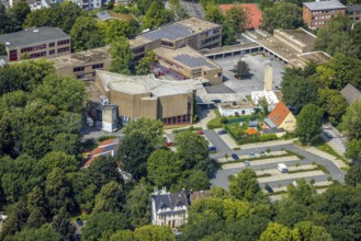 Aerial photo, Städtisches Gymnasium Kamen, Kolonie Tannenberg, Kamen, Ruhr area, North