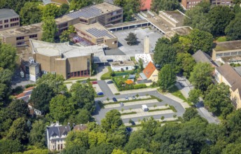 Aerial photo, Städtisches Gymnasium Kamen, Kolonie Tannenberg, Kamen, Ruhr area, North