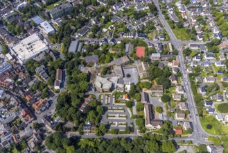 Aerial photo, Städtisches Gymnasium Kamen, Kolonie Tannenberg, Kamen, Ruhr area, North