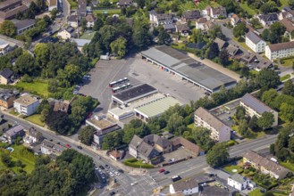 Aerial photo, Verkehrsgesellschaft Kreis Unna Betriebshof Kamen, Kamen, Ruhr area, North