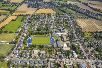Aerial view, SportCentrum Kaiserau in the district of Kaiserau, Kamen, Ruhr area, North