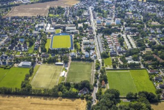 Aerial view, SportCentrum Kaiserau in the district of Kaiserau, Kamen, Ruhr area, North