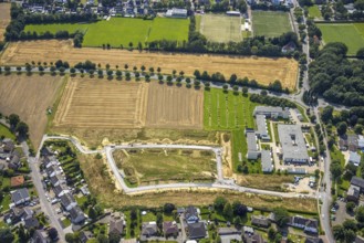 Aerial view, Peter and Paul retirement centre and construction site of a climate protection