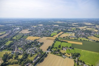 Aerial view, Peter and Paul retirement centre and construction site of a climate protection