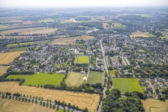 Aerial view, SportCentrum Kaiserau in the district of Kaiserau, Kamen, Ruhr area, North