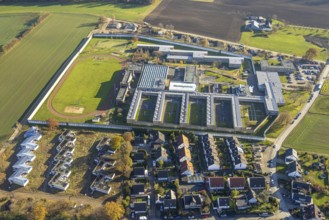 Aerial view, Iserlohn Prison on Heidestrasse in the Drüpplingsen district of Iserlohn, Sauerland,