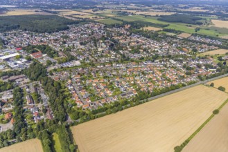 Aerial view, miners' housing estate Südfeld in the district Heeren-Werve, Kamen, Ruhr area, North