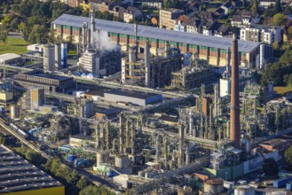 Aerial view, Evonik Industries AG in the district Eickel in Herne, Ruhr area, North