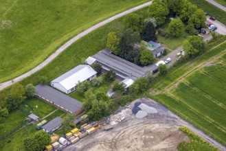 Aerial view, animal welfare organisation Herne-Wanne in Röhlinghausen, Herne, Ruhr area, North