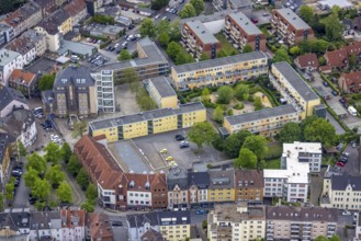Aerial view, HülsmannSiedlung im Sud- und Treberviertel, Eickel, Herne, Ruhr area, North