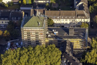 Aerial view, former Mont-Cenis bunker and conversion to we-house residential complex in the