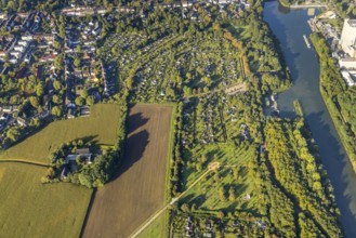 Aerial view, allotment garden association Horsthausen and allotment garden association Herne-Baukau