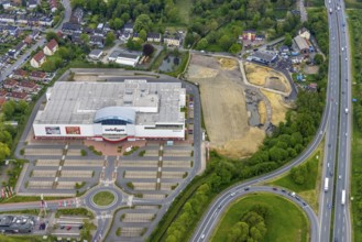 Aerial view, Zurbrüggen Wohn-Zentrum Herne, Herne-Süd, Herne, Ruhr area, North Rhine-Westphalia,