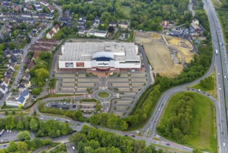 Aerial view, Zurbrüggen Wohn-Zentrum Herne, Herne-Süd, Herne, Ruhr area, North Rhine-Westphalia,